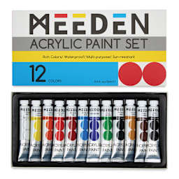 Meeden Acrylic Paints - Set of 12, 12 ml tubes