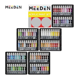 Meeden Heavy Body Acrylic Paints- Set of 100, Assorted Colors, 12 ml tubes