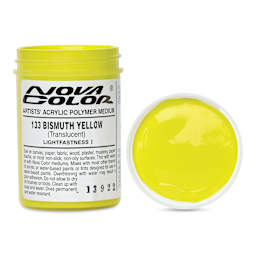 Nova Color Artists’ Acrylic Polymer Paint - Bismuth Yellow, 118 ml Jar