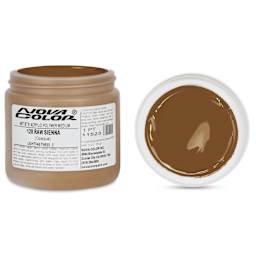 Nova Color Artists’ Acrylic Polymer Paint - Raw Sienna, 473 ml Jar
