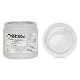 Nova Color Artists’ Acrylic Polymer Paint - Silver Pearl, 473 ml Jar