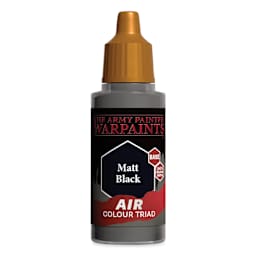 The Army Painter Warpaints Air Acrylic Airbrush Paint - Matte Black, 18 ml bottle