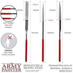 The Army Painter Miniature & Model File Set - Set of 3 dimensions