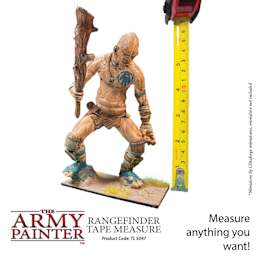 The Army Painter Rangefinder Tape Measure. Measure anything you want. Miniature by Ultraforge miniatures, miniature not included. Product code TL 5047