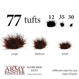 Different sizes for any types of base. 77 tufts includes 12 large, 35 medium, and 30 small.