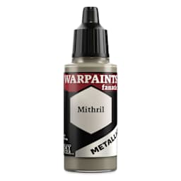 The Army Painter Warpaint Fanatics Acrylic Paint - Metallic Mithril, 18 ml Bottle