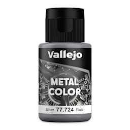 Vallejo Metal Color Acrylic Paint - Silver, 32 ml