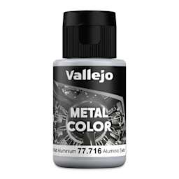 Vallejo Metal Color Acrylic Paint - Semi Matte Aluminium, 32 ml