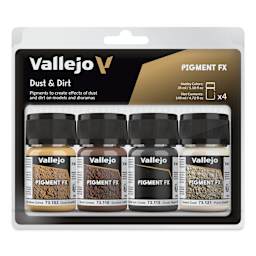 Vallejo Pigment FX Set - Set of 4, Dust and Dirt, 35 ml front of package