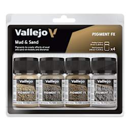 Vallejo Pigment FX Set - Set of 4, Mud and Sand, 35 ml front of package