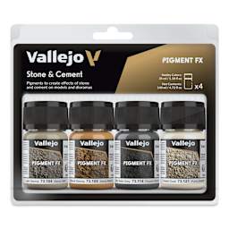 Vallejo Pigment FX Set - Set of 4, Stone and Cement, 35 ml front of package