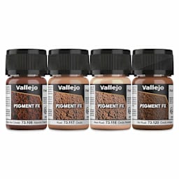 Vallejo Pigment FX Set - Set of 4, Rust and Corrosion, 35 ml