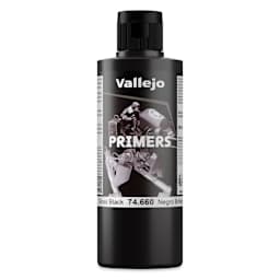 Vallejo Primer - Gloss Black, 200 ml Bottle
