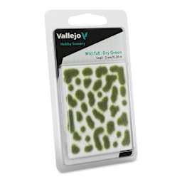 Vallejo Scenery Wild Tufts - Dry Green Tufts, 2 mm in packaging