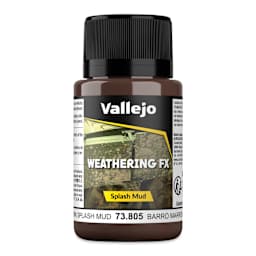 Vallejo Weathering FX Acrylic - Brown Splash Mud, 40 ml Bottle