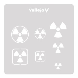 Vallejo Radioactivity Symbols Hobby Stencil