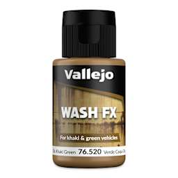 Vallejo Wash FX - Dark Khaki Green, 35 ml Bottle