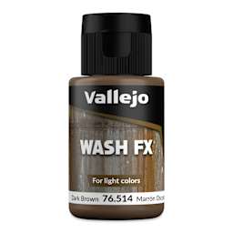 Vallejo Wash FX - Dark Brown, 35 ml Bottle