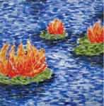 impressionist style painted tile