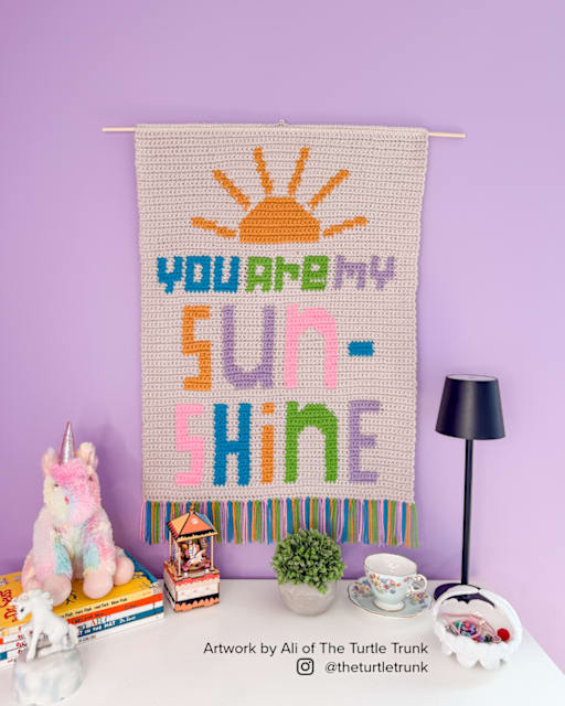 Crochet a Wall Hanging with The Turtle Trunk
