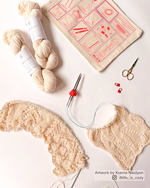 Knit a Modern Shawl with Life is Cozy