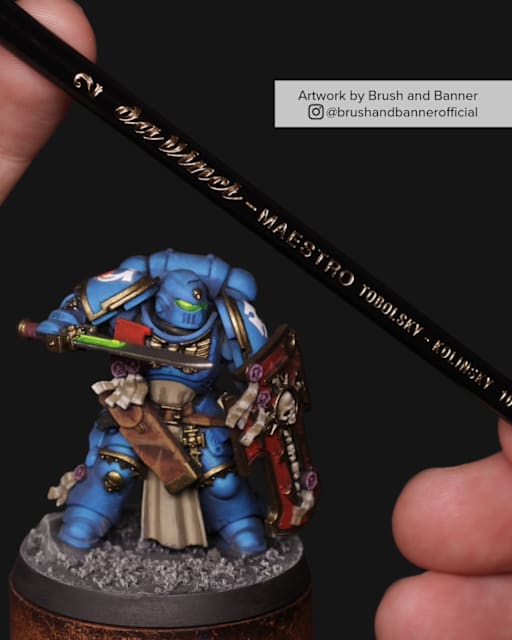 Warhammer with Brush and Banner