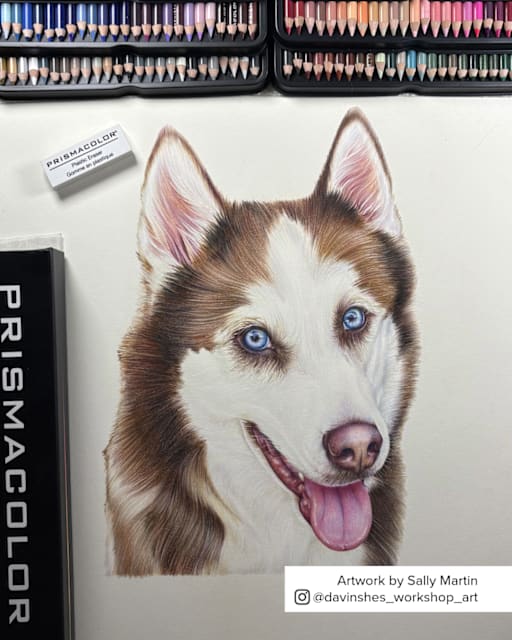 Prismacolor Pet Portrait with Sally