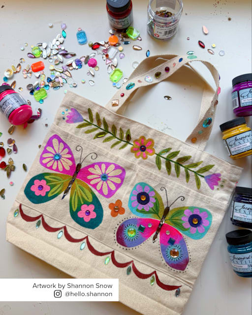 Decorate an Art Tote Bag with Shannon Snow