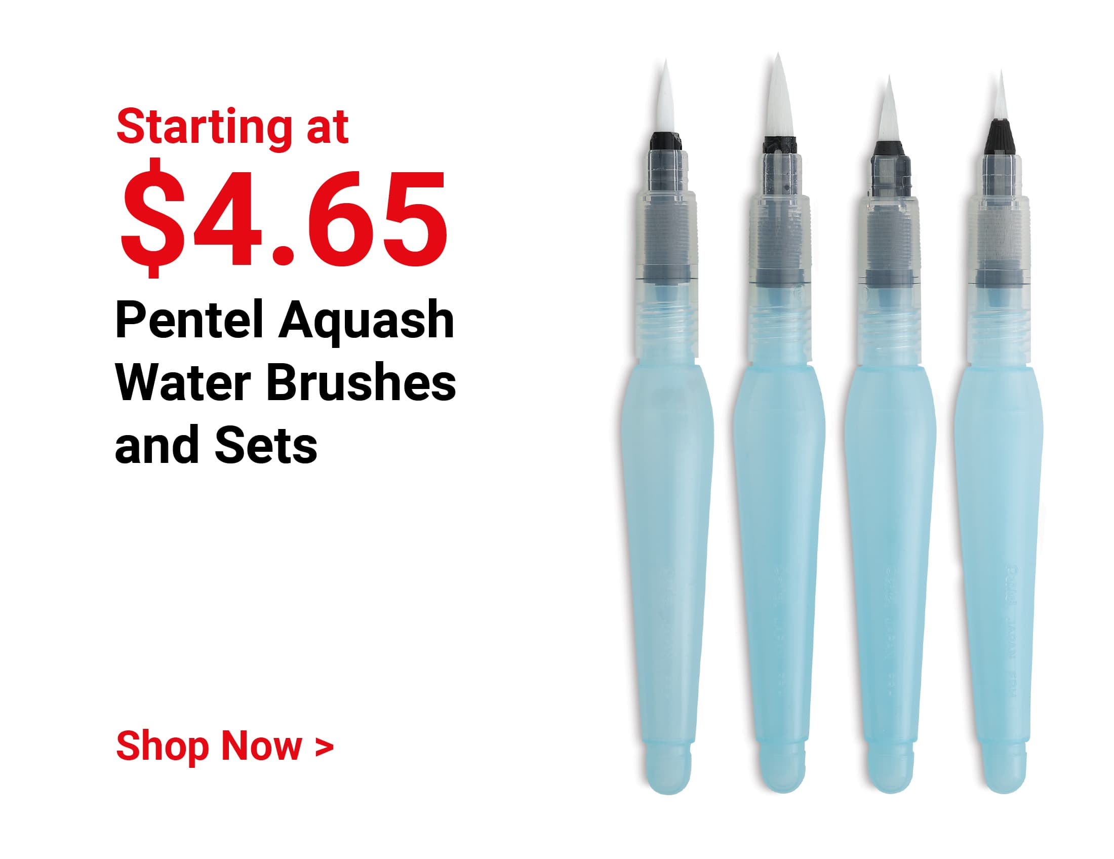 Save XX% off list!* Pentel Aquash Water Brushes and Sets. Shop Now.