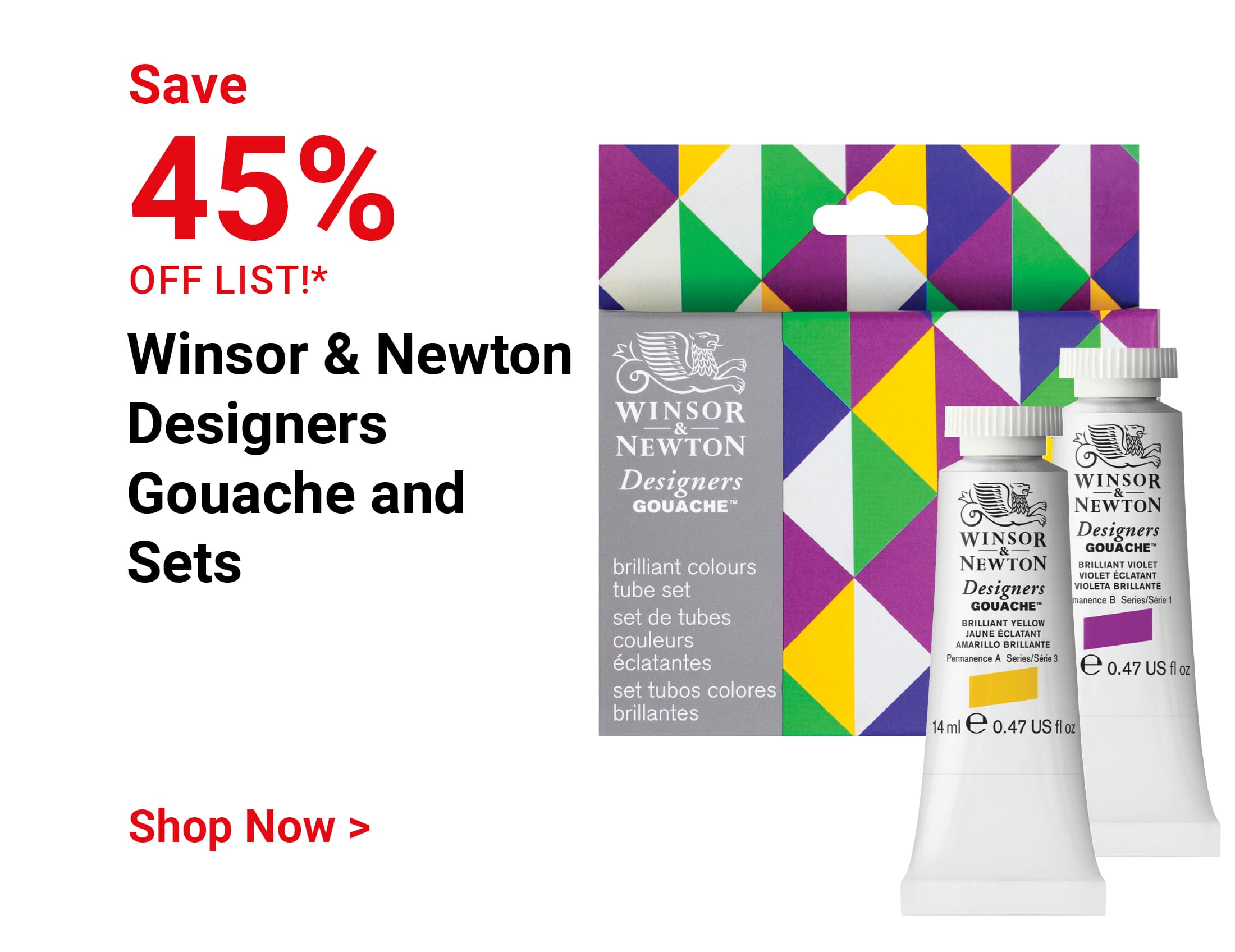 Save 45% off list!* Winsor & Newton Designers Gouache and Sets. Shop Now.