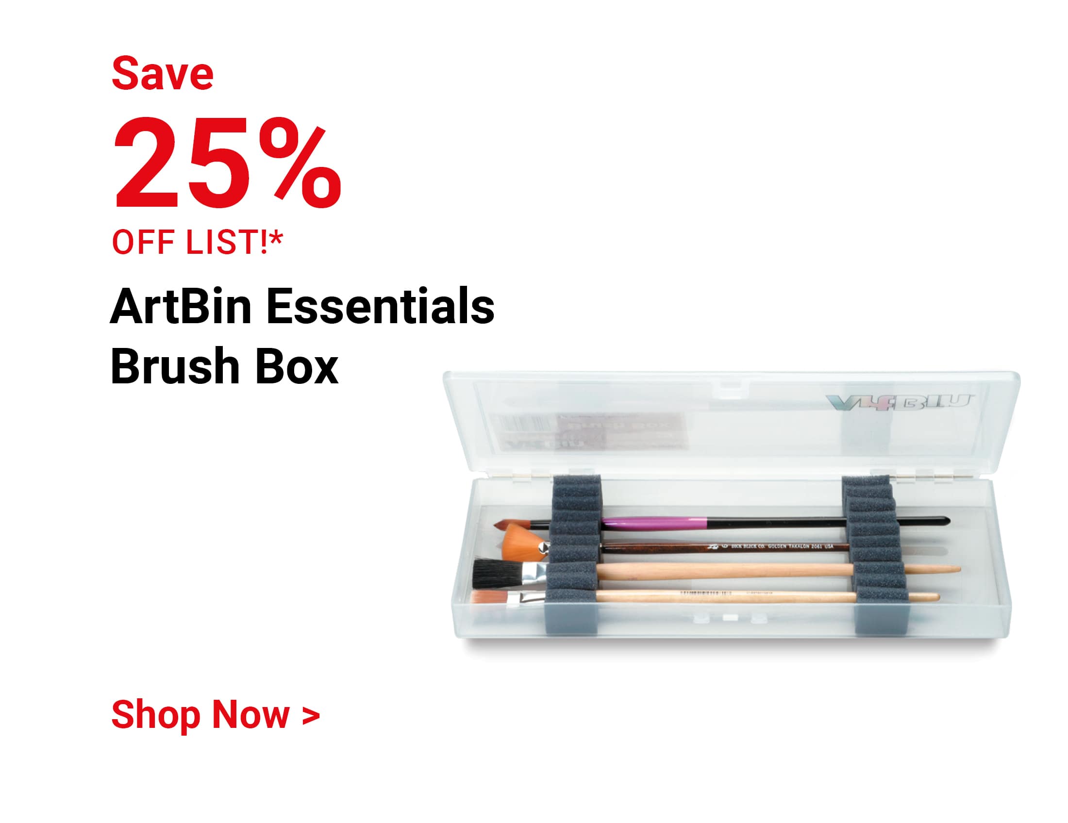 Save 25% off list!* ArtBin Essentials Brush Box. Shop Now.