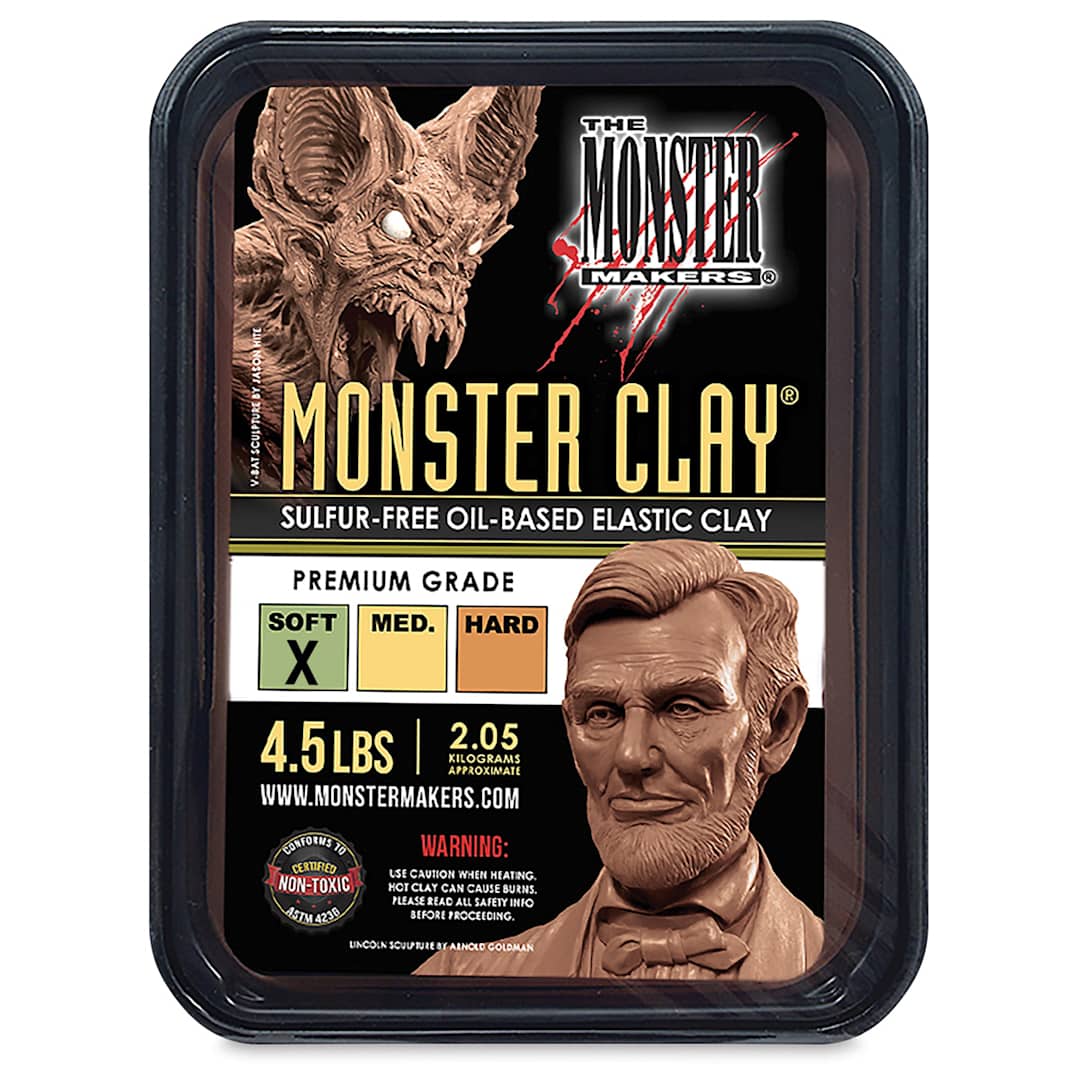 2860❣️ ブラジル　粘土　素焼き　彫刻　オブジェ　　2点セット The Monster Makers Monster Clay | BLICK Art Materials
