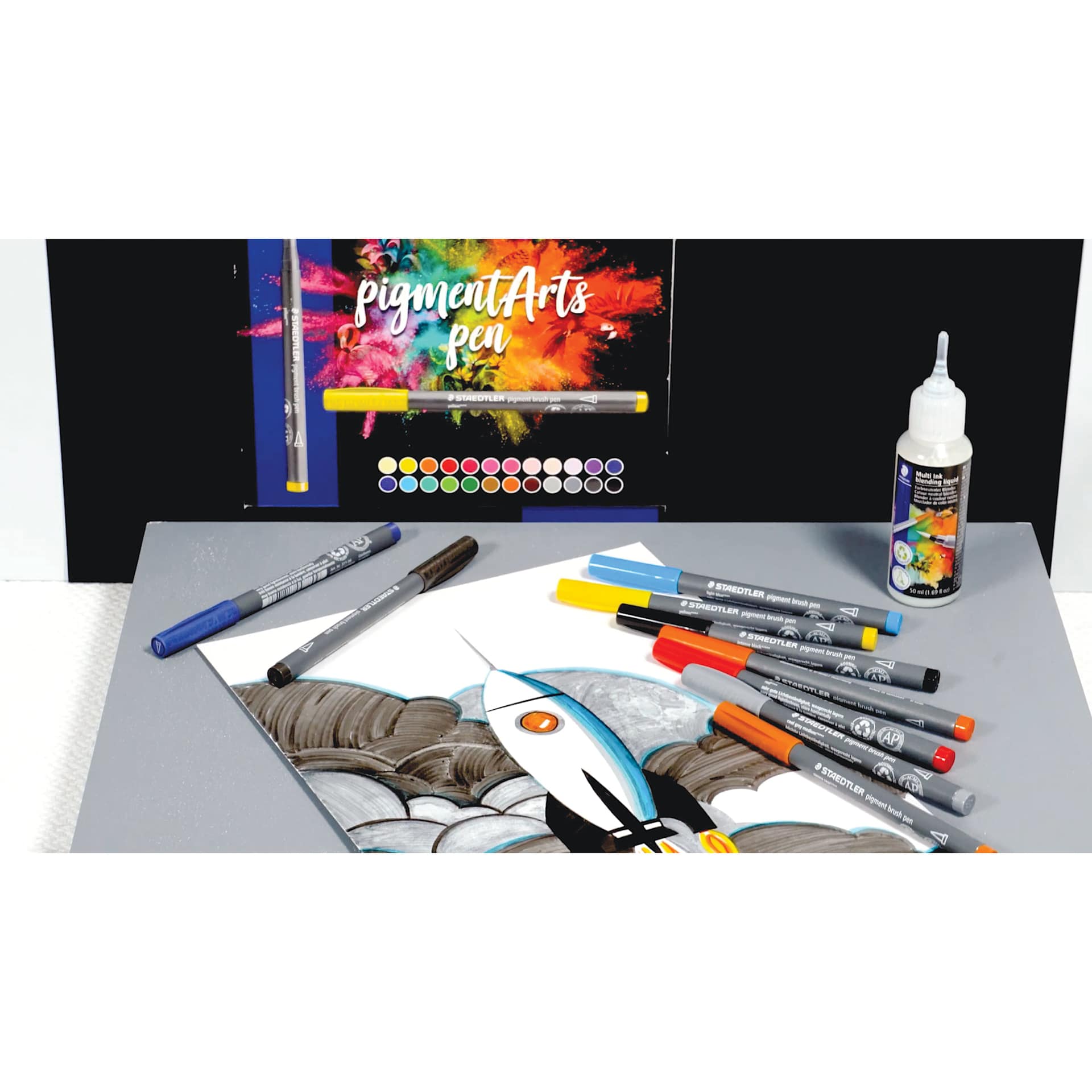 Staedtler Pigment Arts Brush Pen Sets | BLICK Art Materials