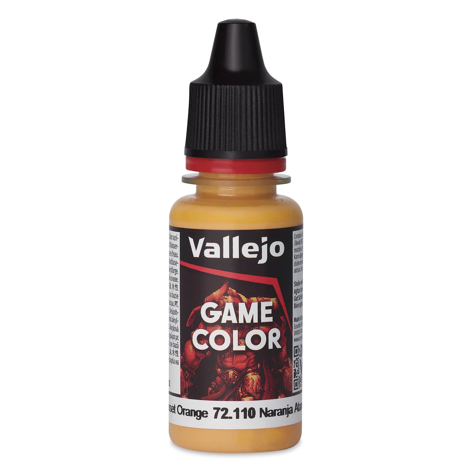Vallejo Game Color Acrylic Paint - Sunset Orange, 18 ml | BLICK