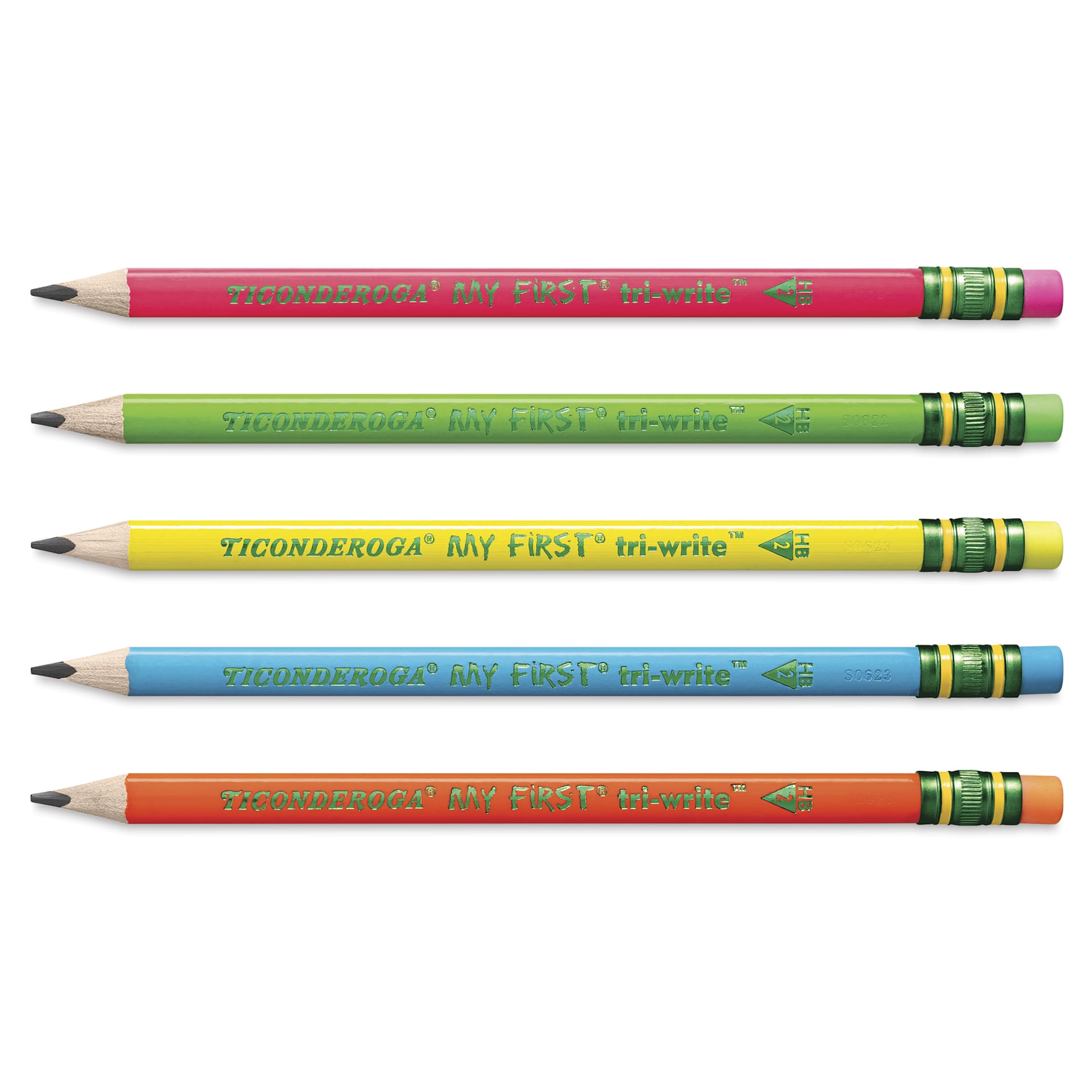 Dixon Ticonderoga My First Tri-Write Neon Pencils - Set of 12