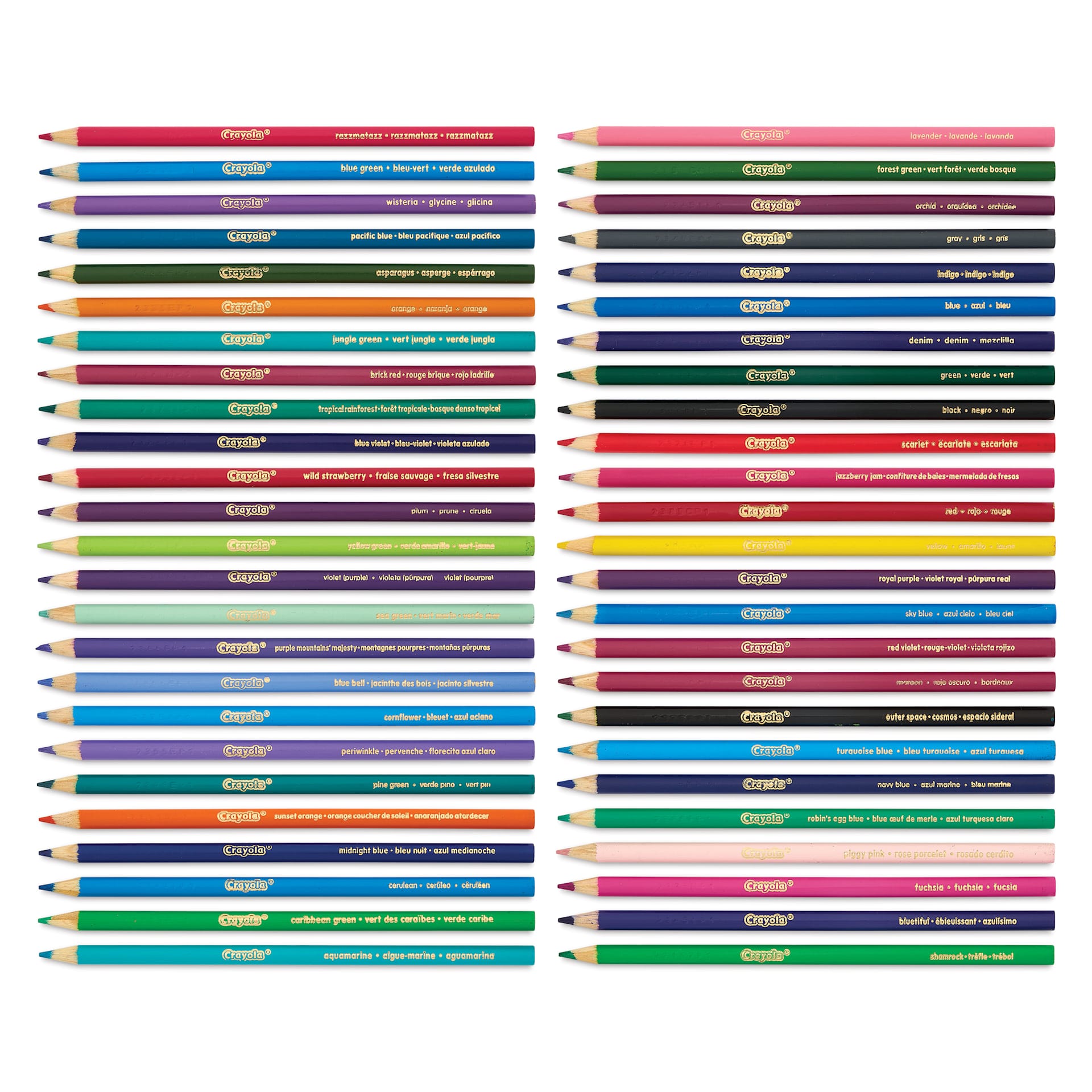 Crayola Colored Pencils - World's Favorite Colors, Set of 50