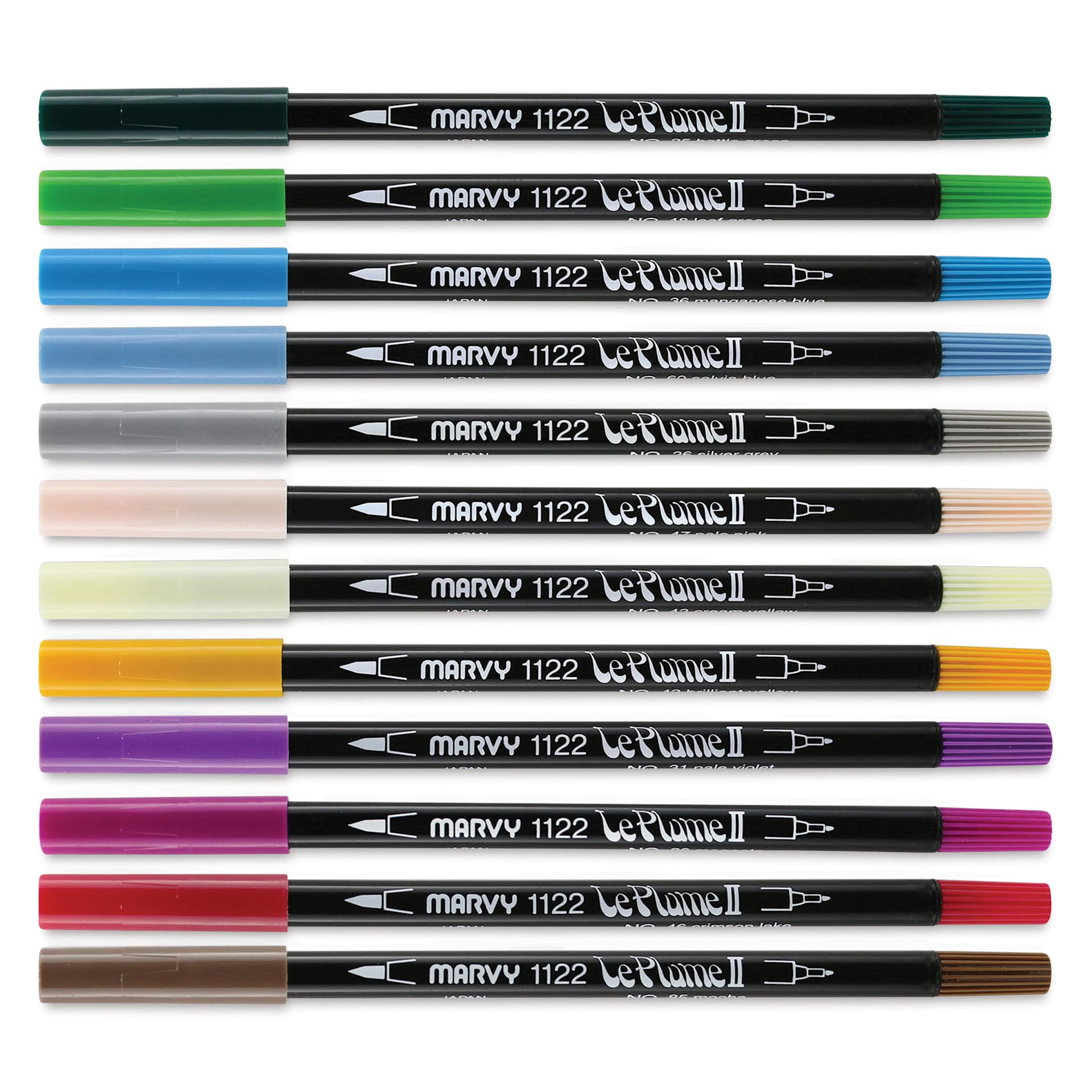 Le Plume II Dual-Tipped Markers and Sets | BLICK Art Materials
