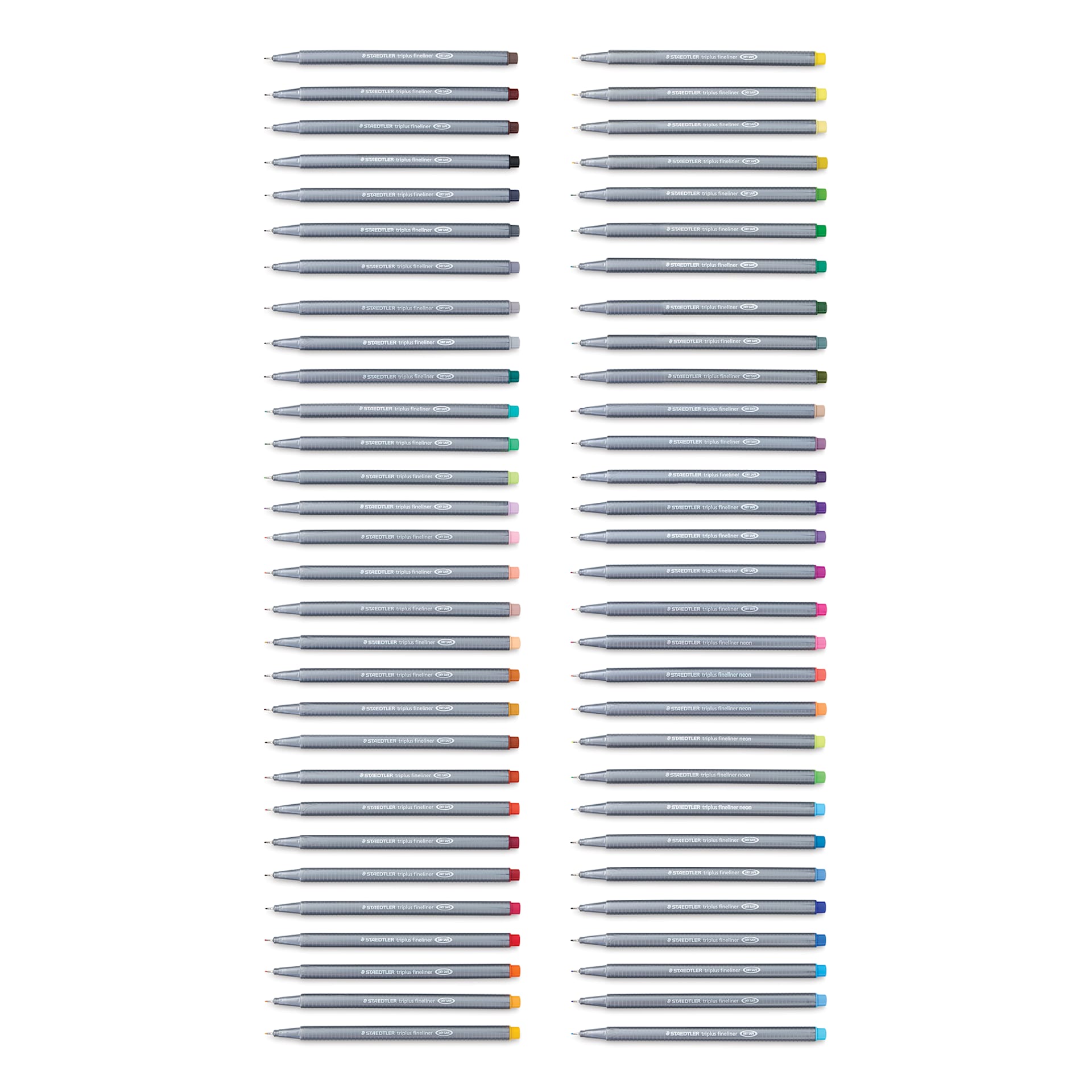 Staedtler Triplus Fineliner Pen - Assorted Colors, Set of 60