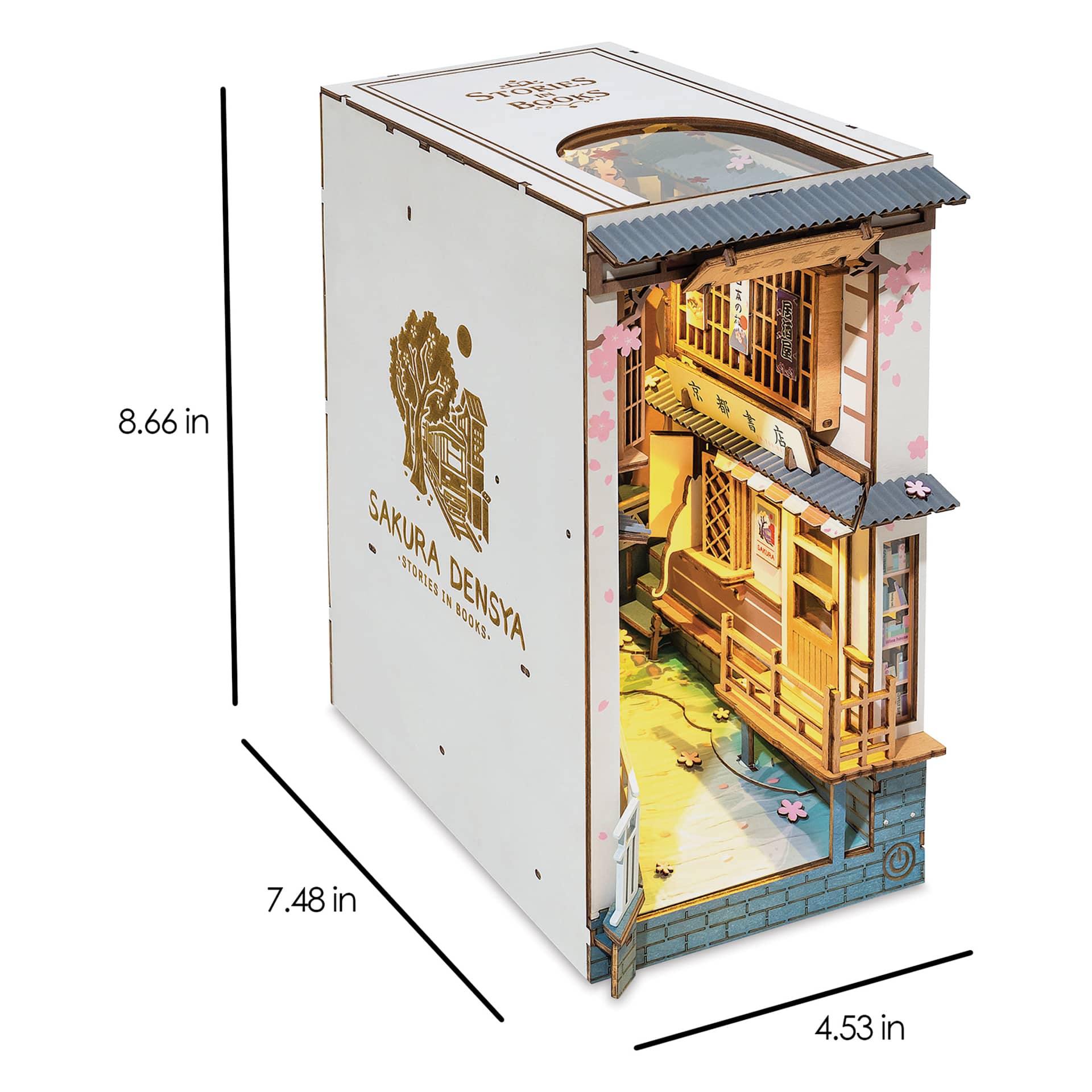 Rolife Sakura Densya DIY Book Nook Kit | BLICK Art Materials