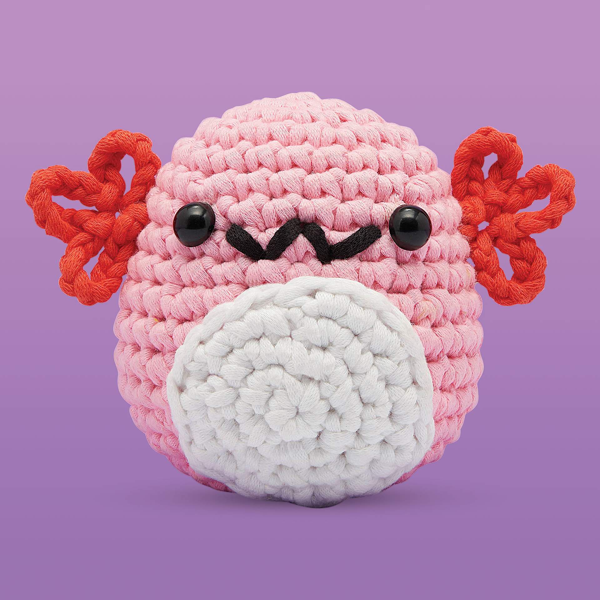 The Woobles Beginner Crochet Amigurumi Kit - Axolotl | BLICK Art
