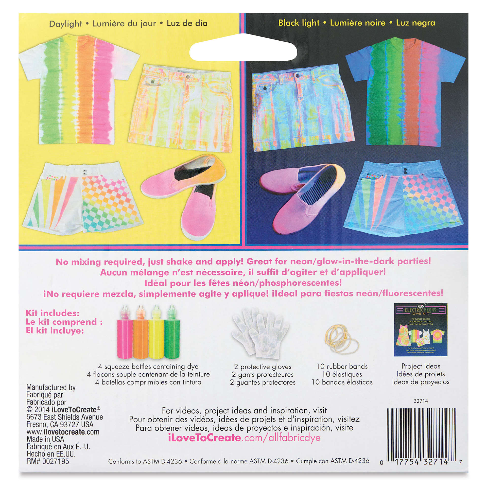 Tulip Electric Neons Tie-Dye Kit | BLICK Art Materials