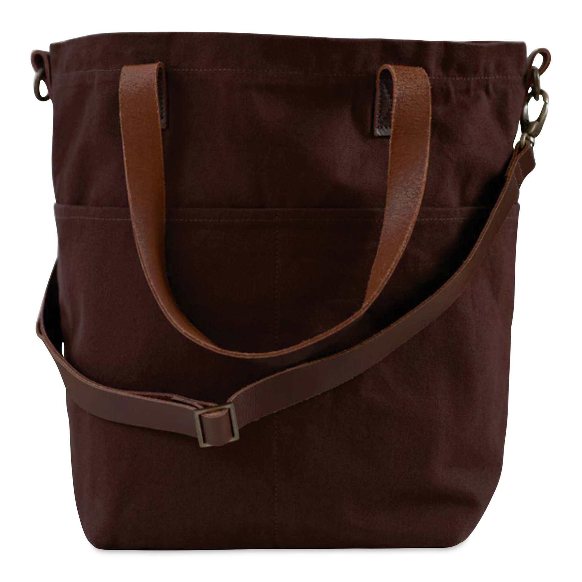 Twig & Horn Canvas Crossbody Project Tote - Chocolate | BLICK Art