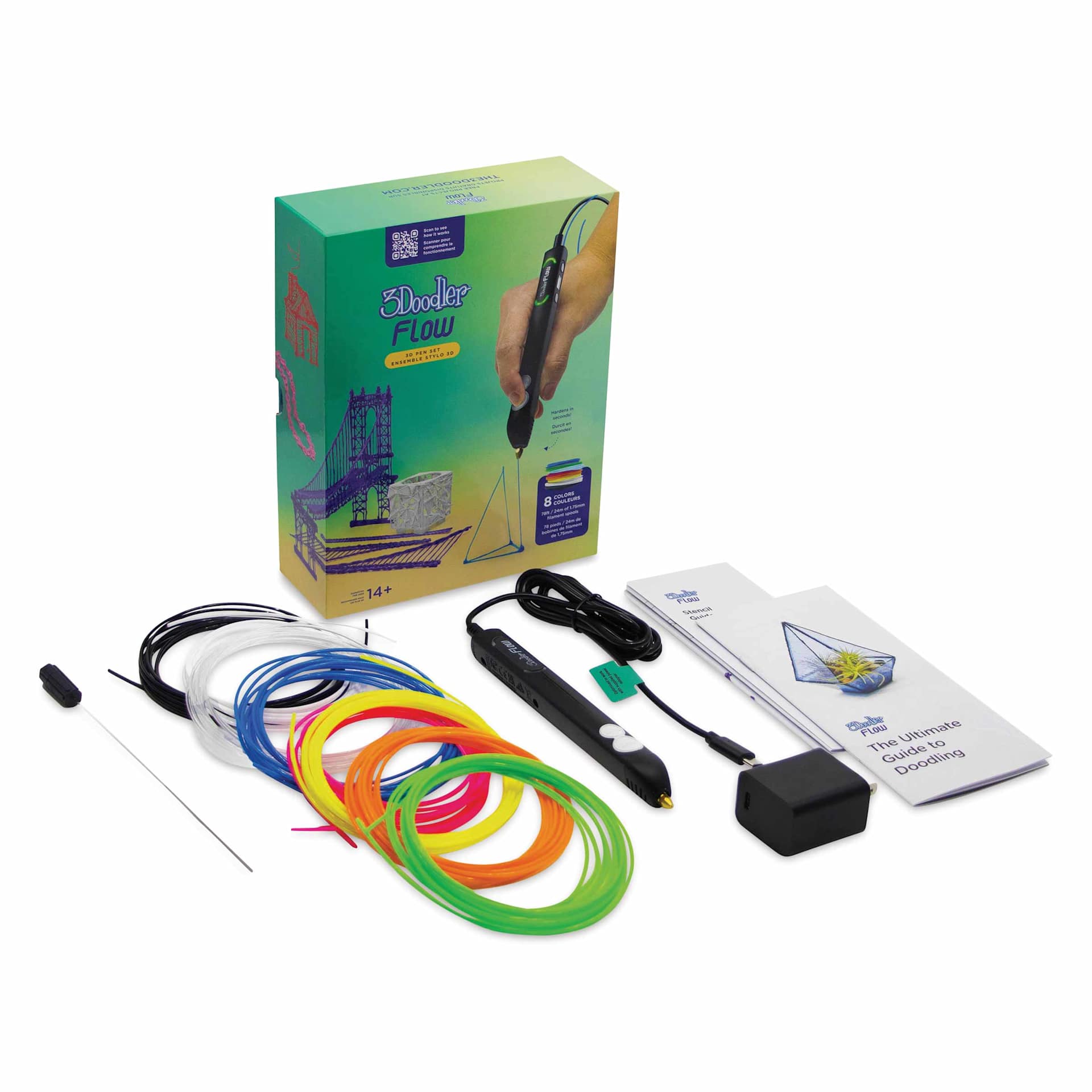 3Doodler Flow Essentials 3D Printing Pen Set | BLICK Art Materials