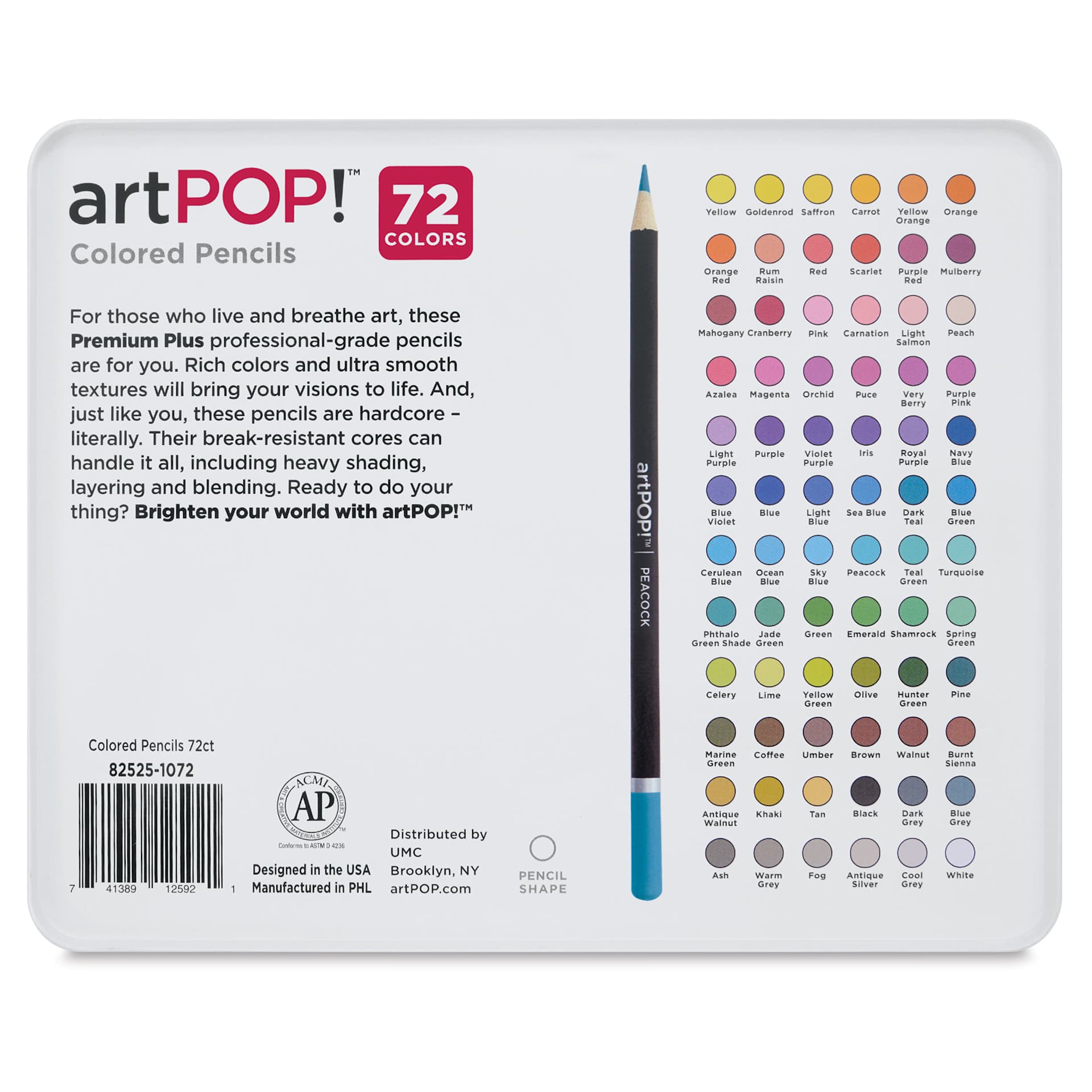 artPOP! Premium Plus Colored Pencils - Set of 72 | BLICK Art Materials
