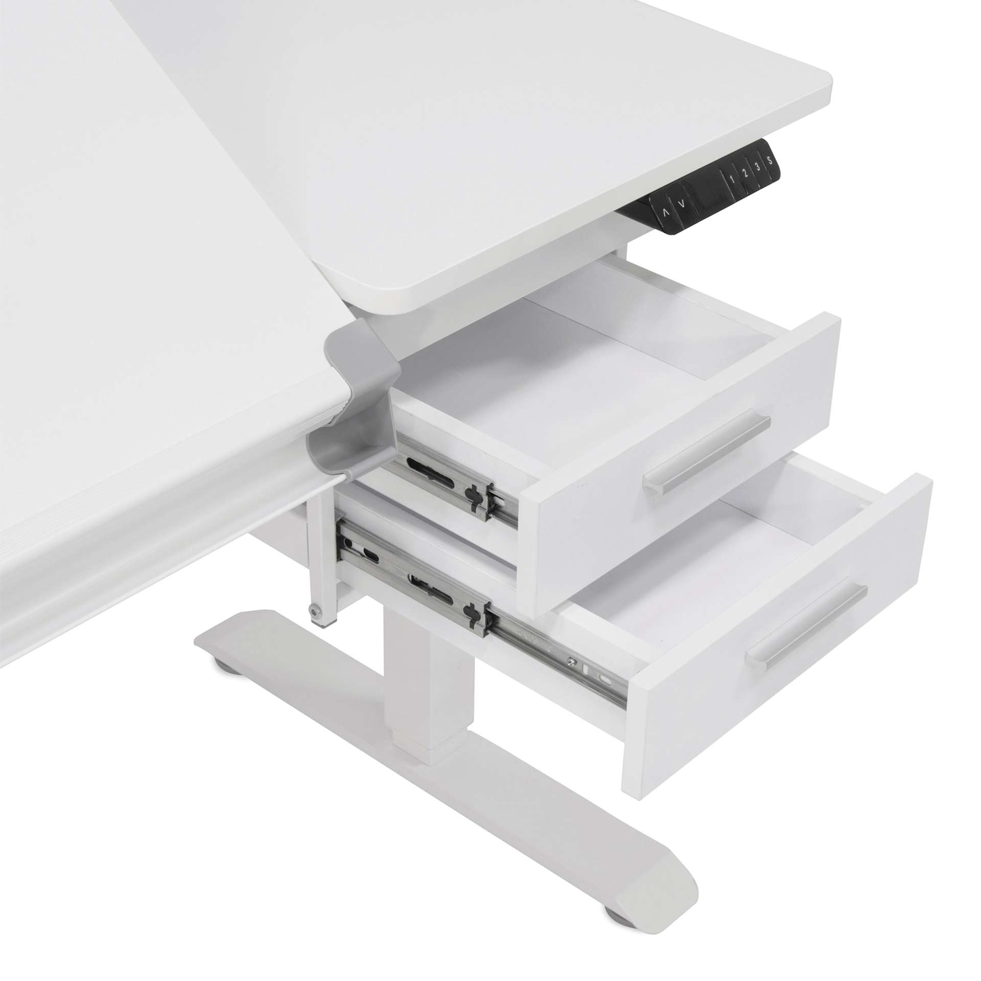 Studio Designs Graphix E-Lift Workstation with Drawers | BLICK Art