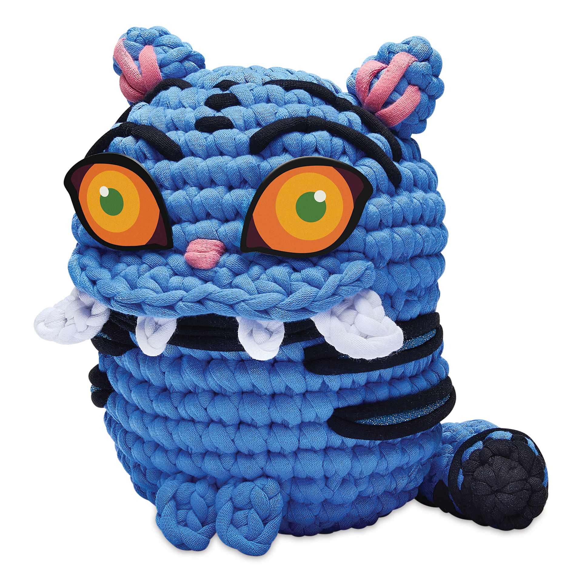 The Woobles Extra Squeezy Crochet Kit - Derpy the Tiger | BLICK