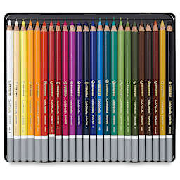 STABILO Stabilotone 54色セット ヴィンテージ ケース付き Stabilo CarbOthello Pastel Pencils | BLICK Art Materials