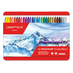 Caran d'Ache Neocolor II Aquarelle Artists' Pastels - Set of 40
