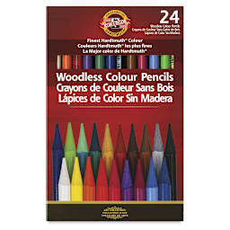 Koh-I-Noor Woodless Colored Pencil - Assorted Colors, Set of 24