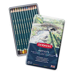 Derwent Artist Pencil Set - Tin Box, Set of 12 | BLICK Art Materials